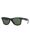 Wayfarer clásico negro/verde
