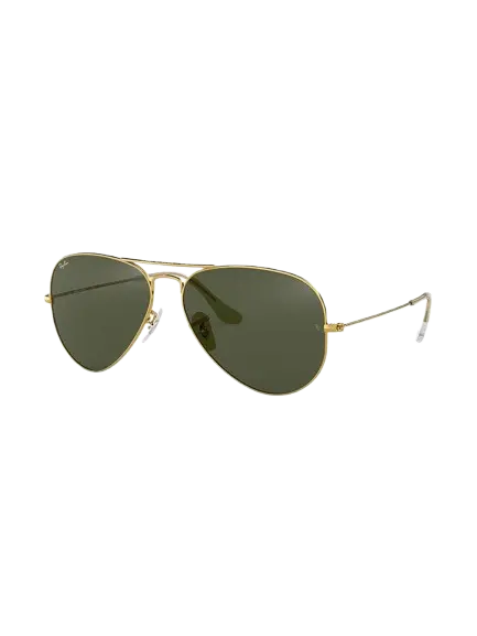 Aviador clásico dorado/verde