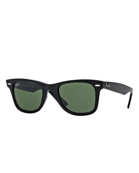 Wayfarer clásico negro/verde