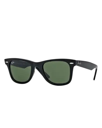 Wayfarer clásico negro/verde